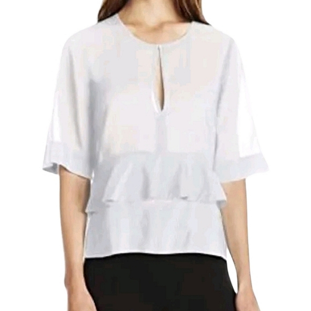 BCBGMaxAzaria Brittan Ruffle Top BCBG